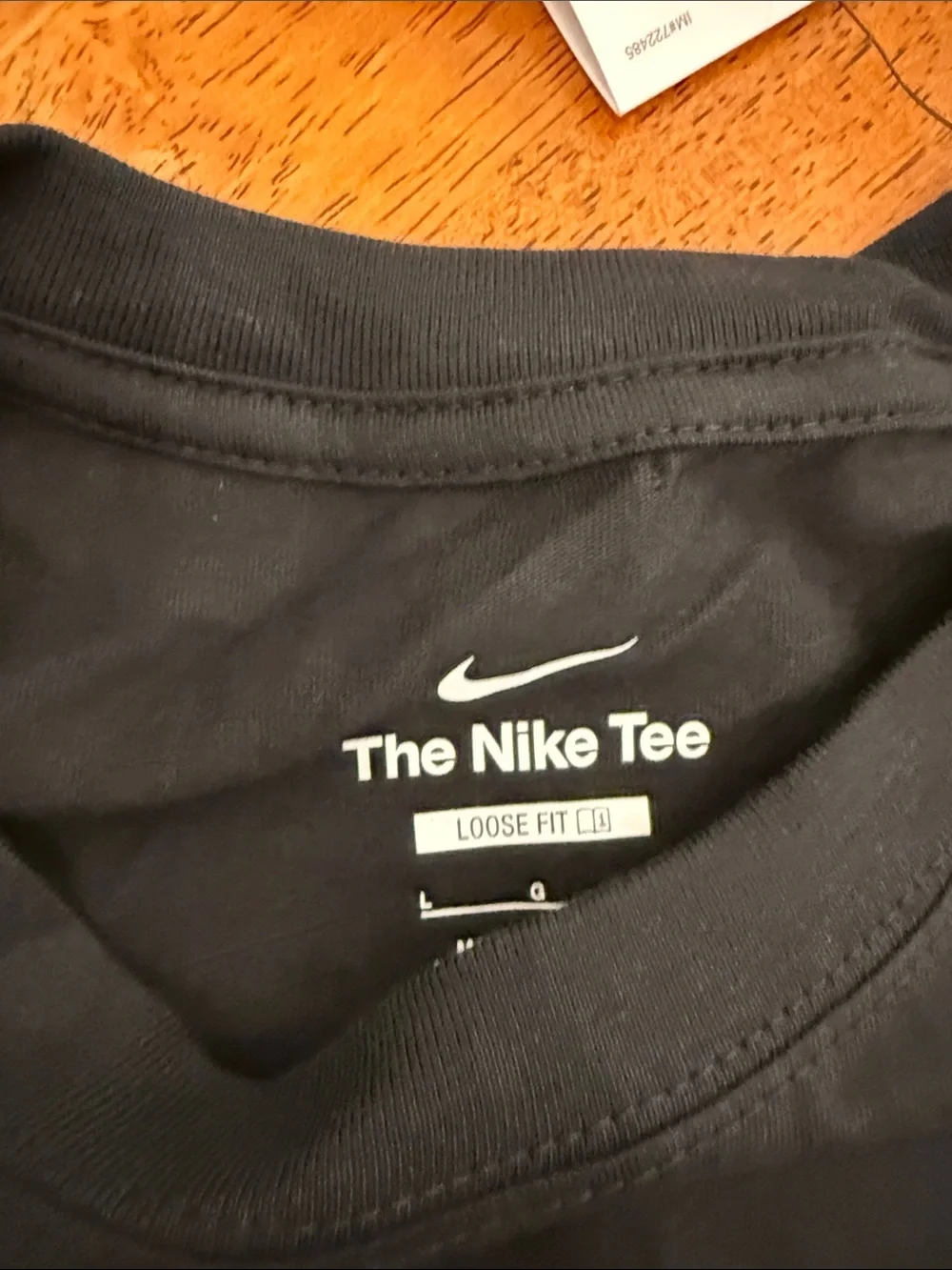 Nike Black Graphic Flame & Boot Short Sleeve Tee LeBron Christmas L Large
